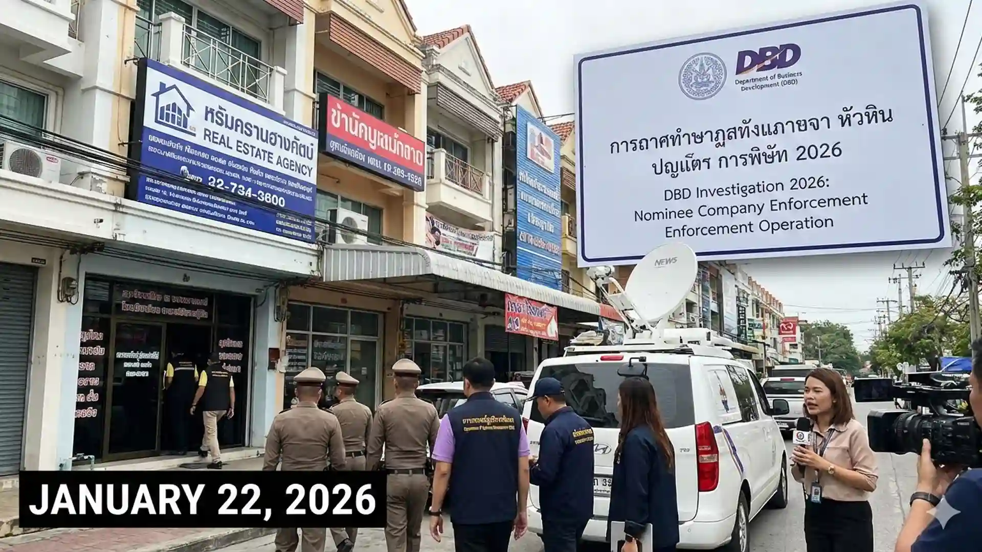 Hua Hin Nominee Company Enforcement DBD Investigation 2026